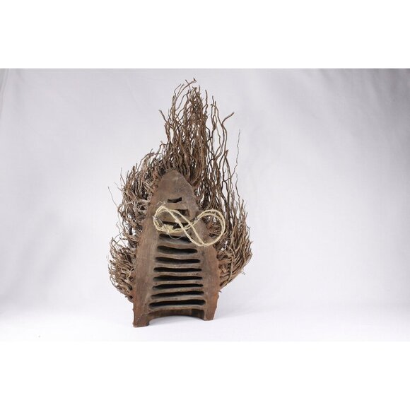 Vintage Chinese Bamboo root carving of the Bodhidharma, Zen Buddhism portrait - Picture 9 of 10